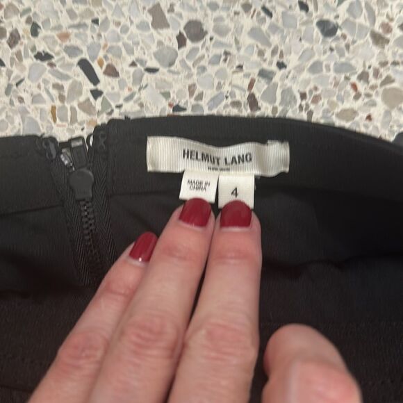 Helmut Lang black 100% lamb leather mini skirt 4 worn once - Picture 2 of 8